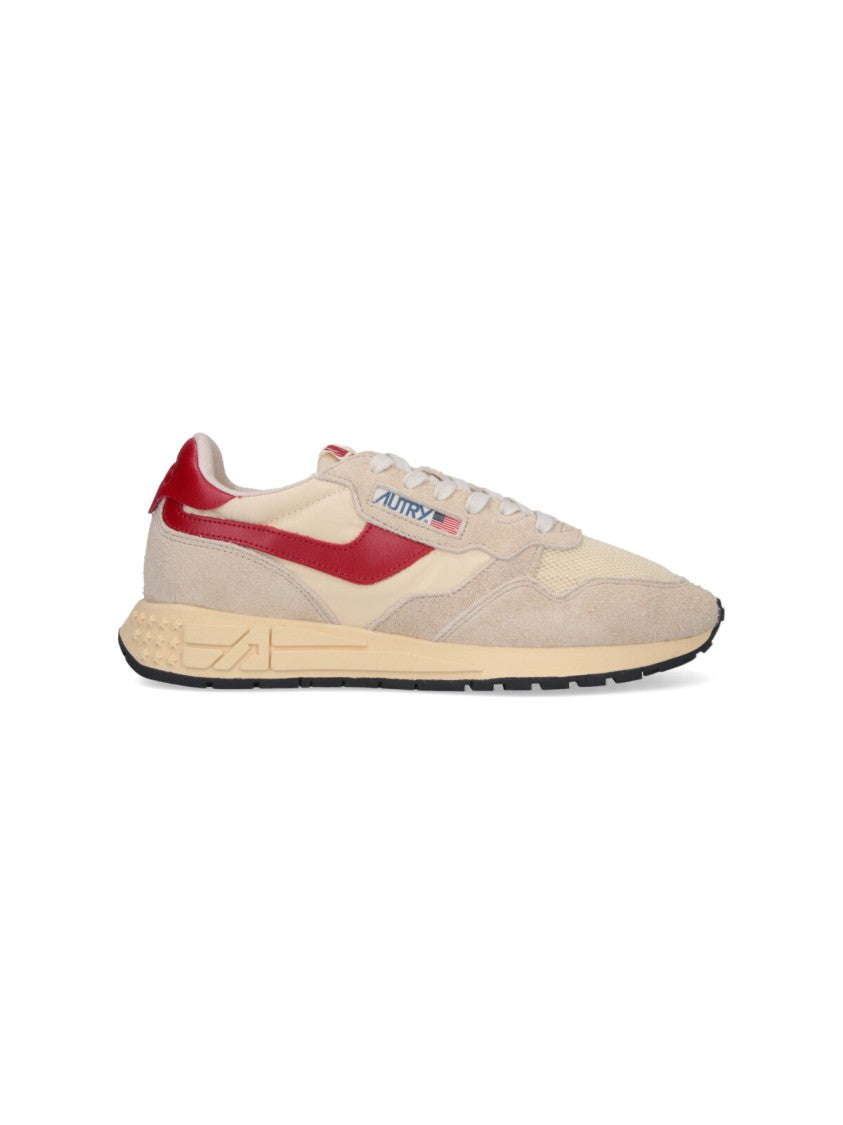 Autry Beige Low-Top Sneakers With Minimalist Design