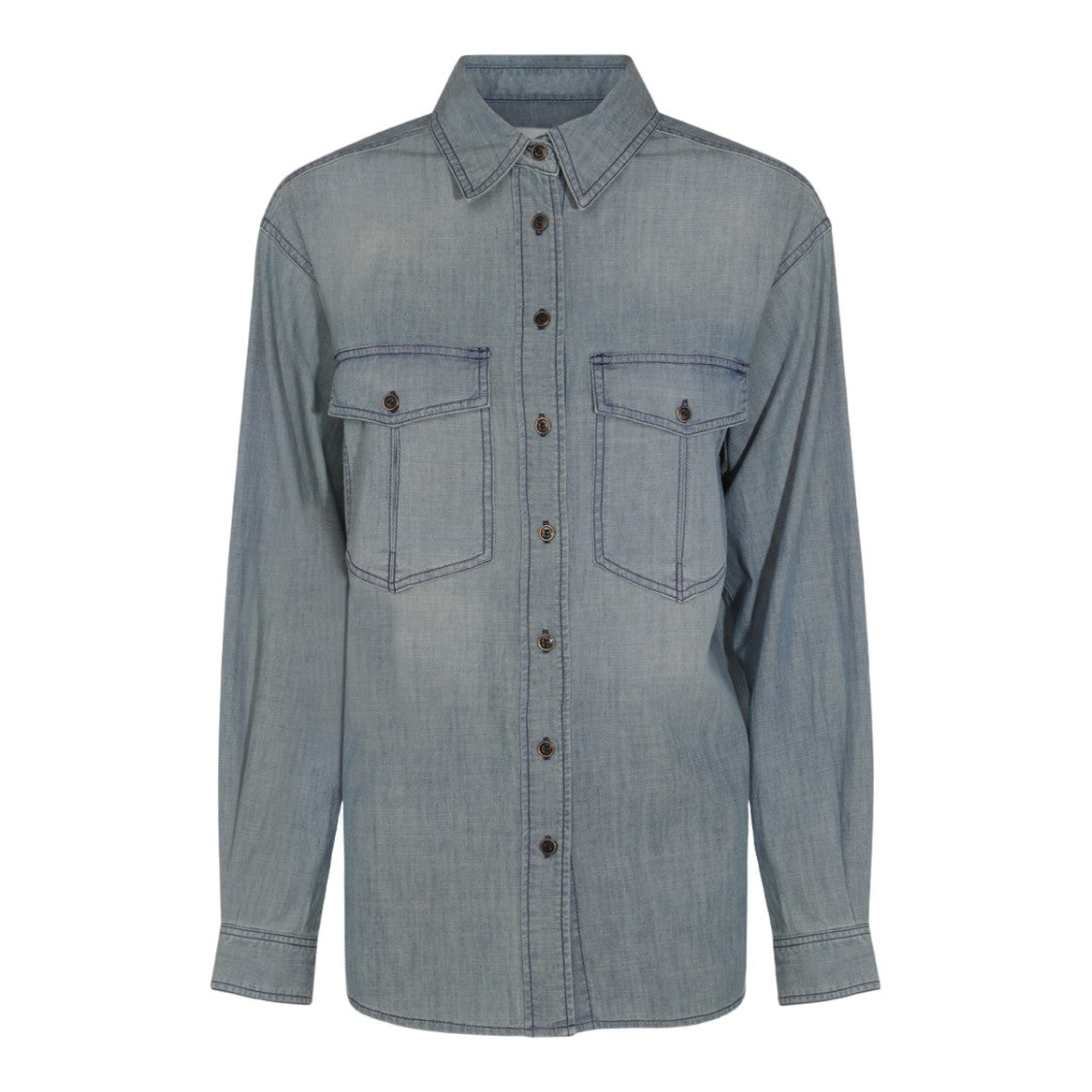Isabel Marant Étoile Classic Button-Down Shirt With Flap Pockets