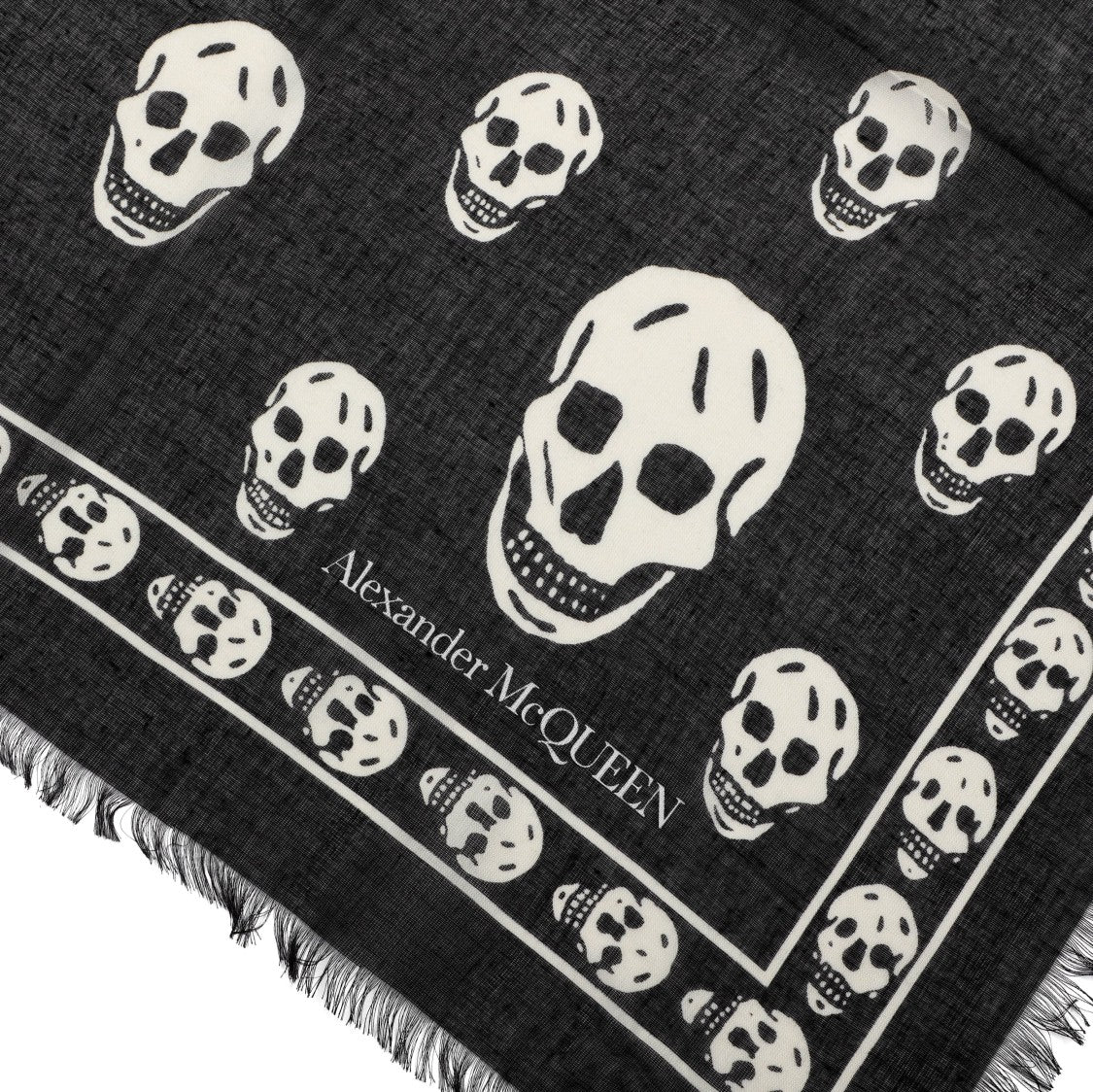 Alexander Mcqueen Skull Silk Scarf