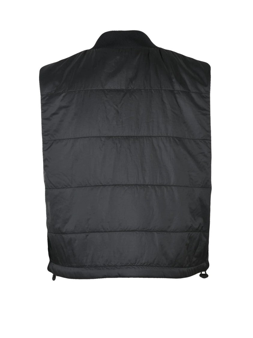 Palm Angels Black Polyamide Hooded Vest