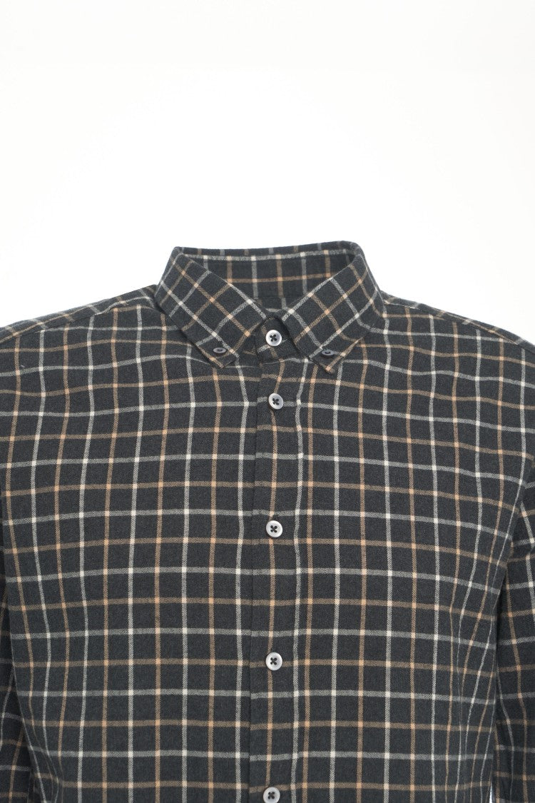 Bastoncino Checkered Shirt With Kent Collar And Buttoned Cuffs