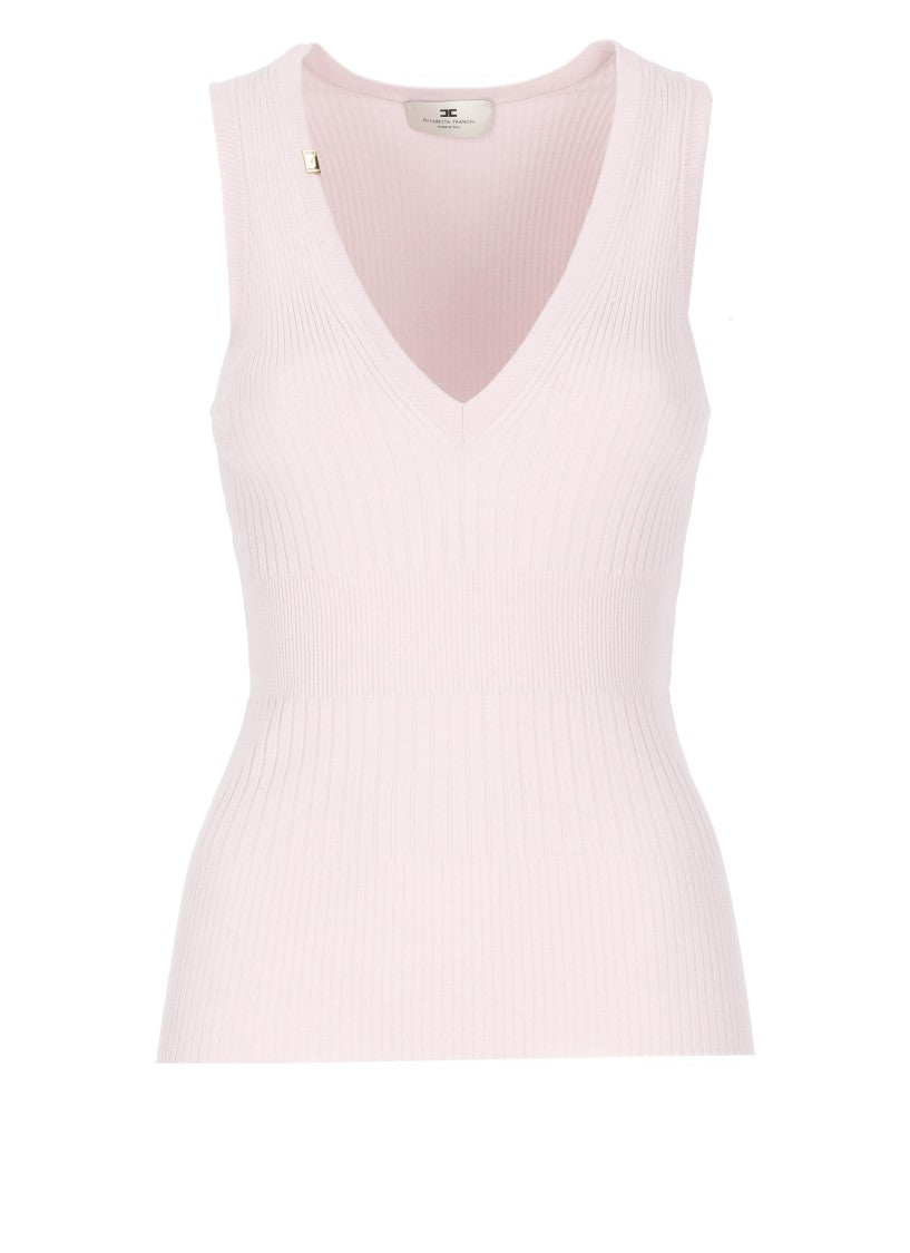 Elisabetta Franchi Pink Sleeveless Top