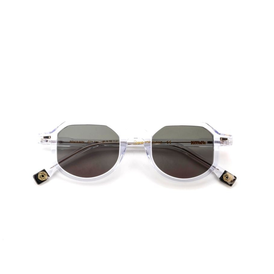 Kyme Benjamin Transparent Geometric Sunglasses With Octagonal Lenses