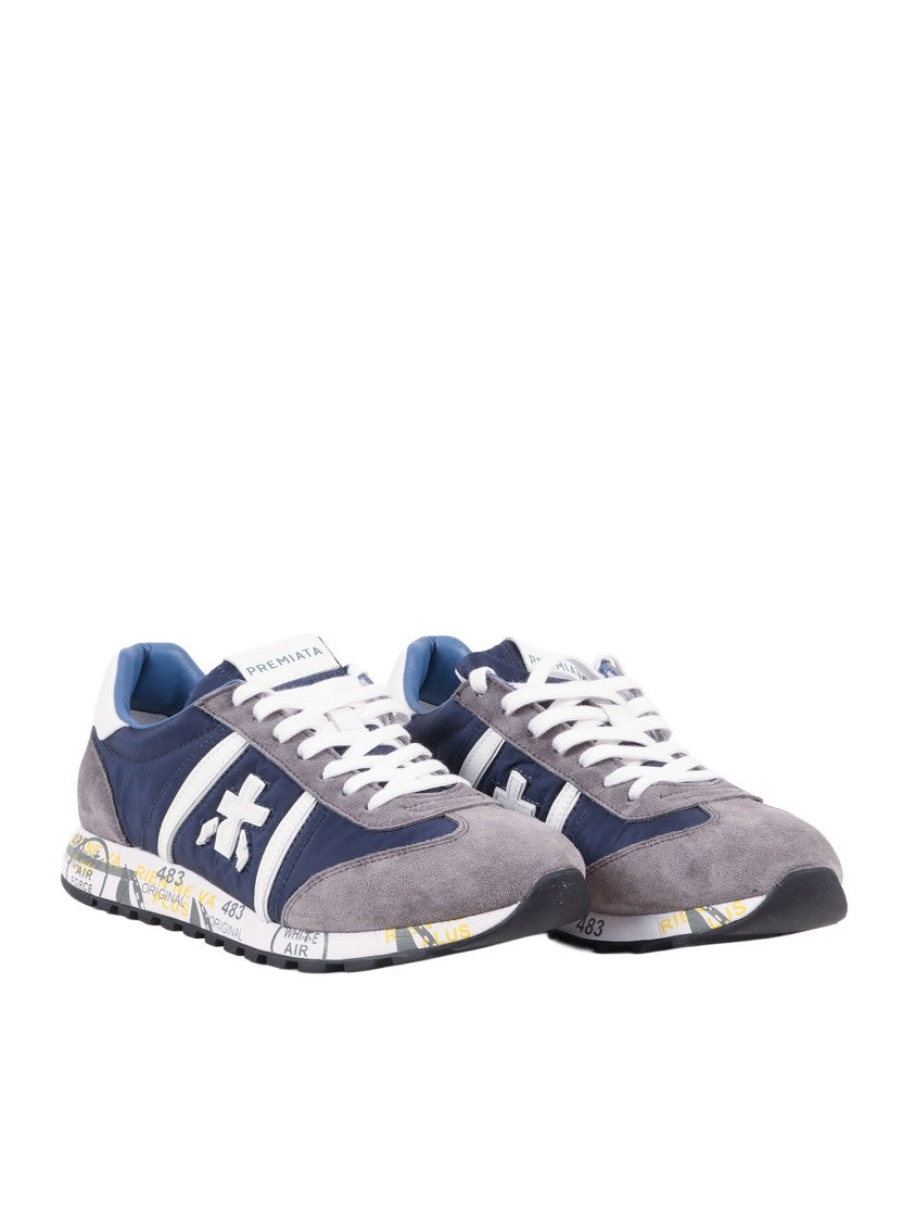Premiata Lucy Blue Navy Suede Sneakers