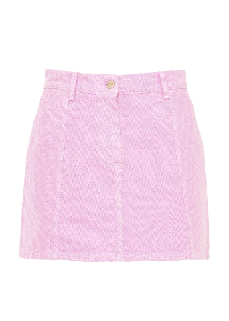 Casablanca All-Over Monogram Pattern Mini Skirt