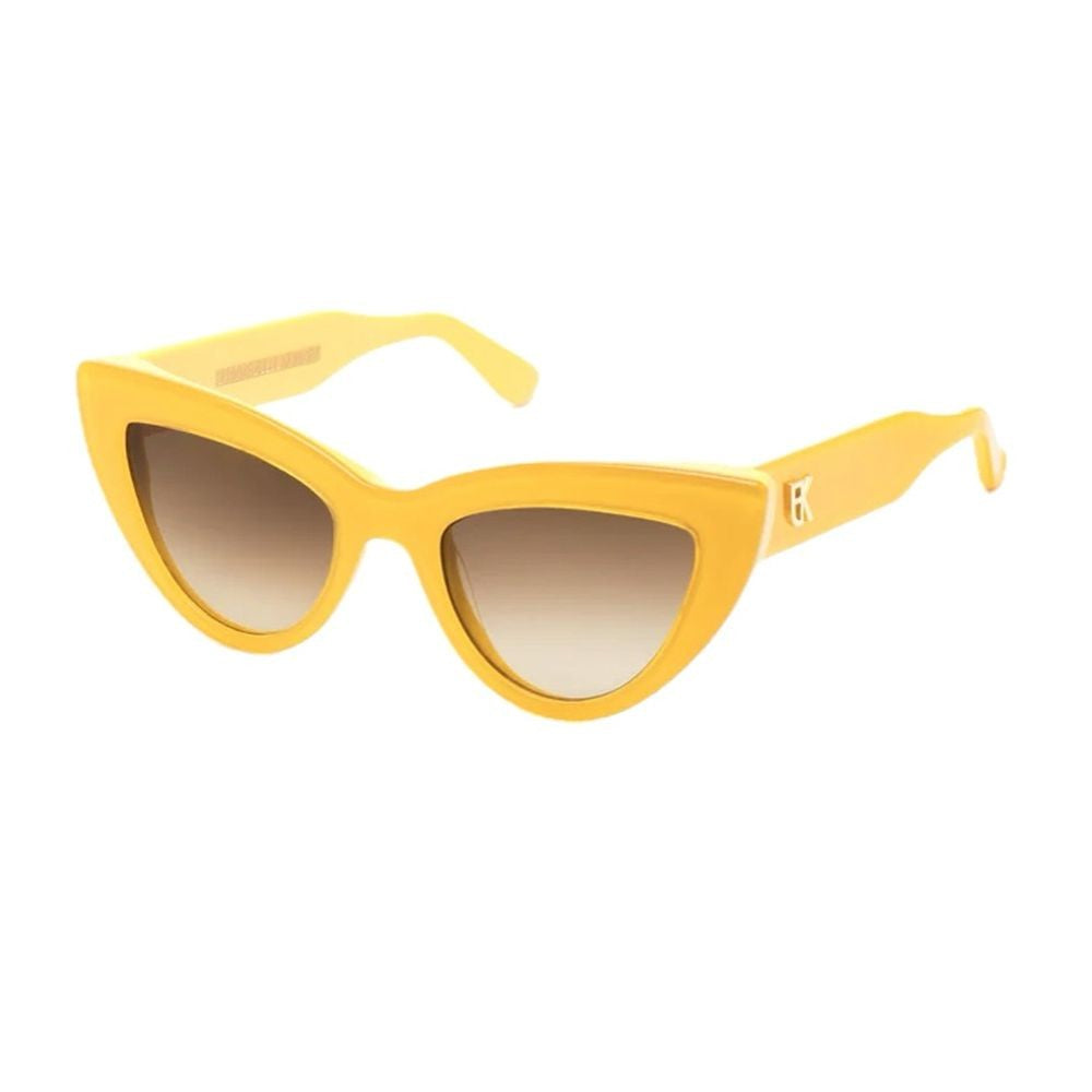 Emmanuelle Khanh Cherry Bold Cat-Eye Sunglasses With Inner Bevels