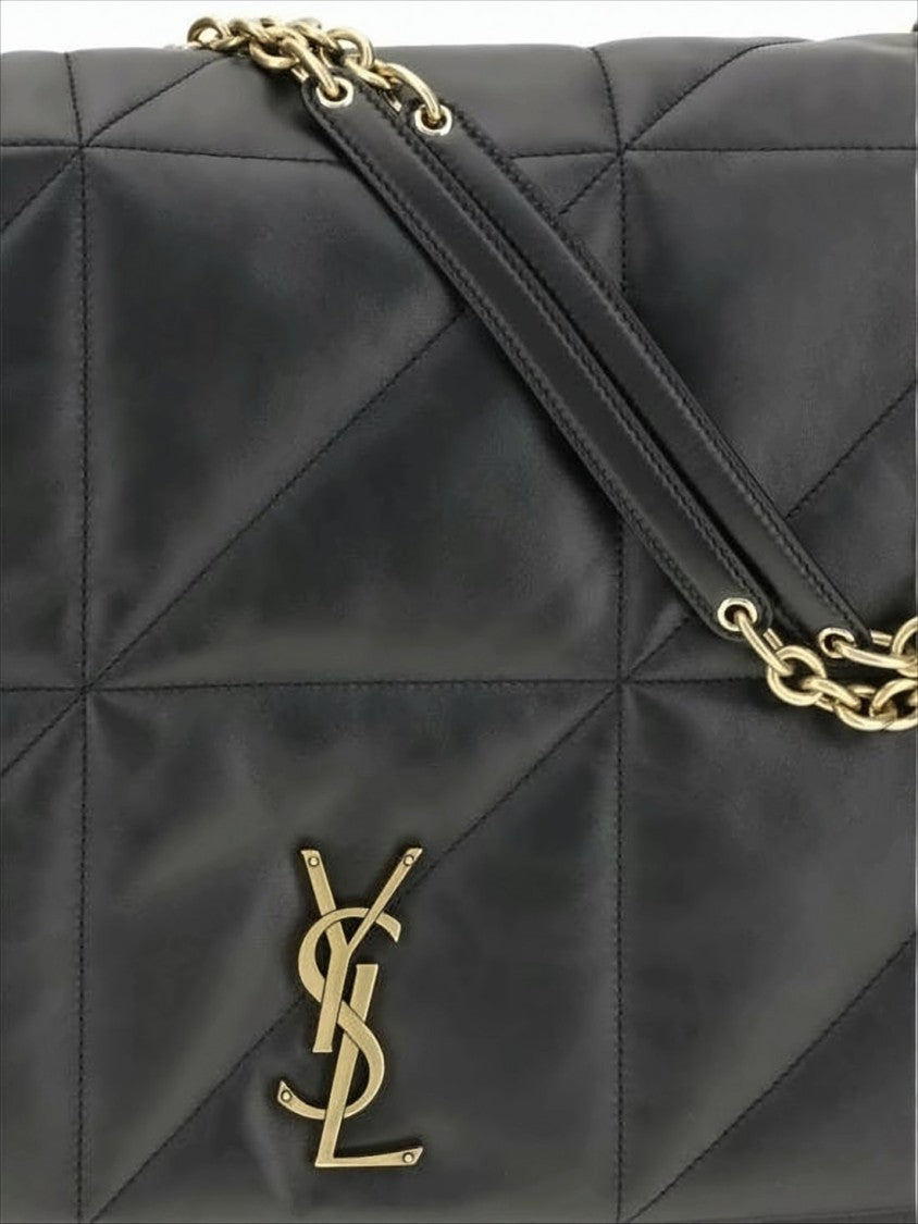 Saint Laurent Geometric Quilted Calf Leather Shoulder Bag