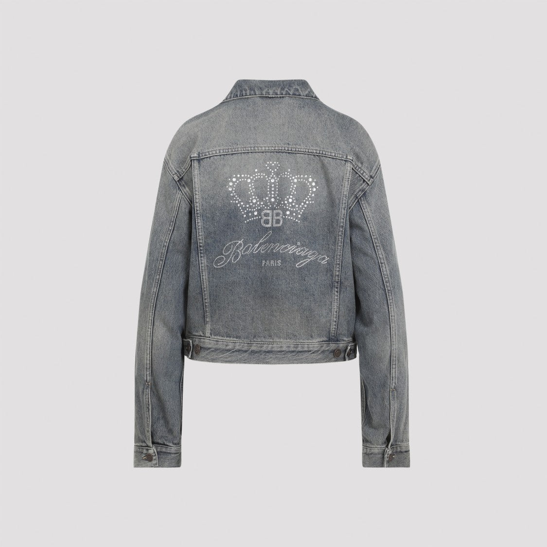 Balenciaga Blue Rust Cotton Small Fit Jacket