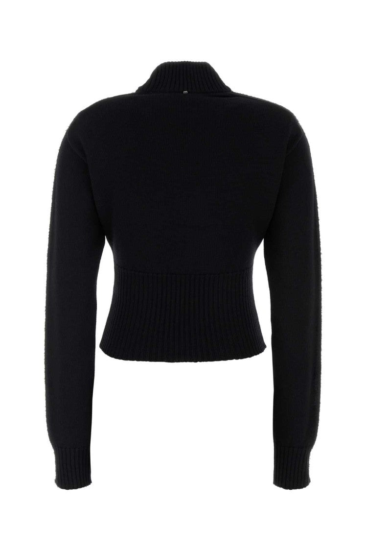 Sportmax Black Wool Holiday Sweater