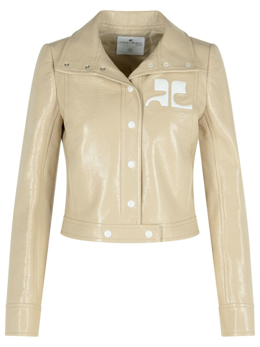 Courrèges Reedition' Ivory Cotton Blend Jacket