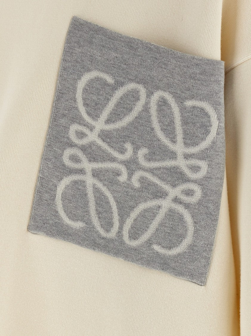 Loewe Double-Sided Knit Sweater With Contrasting Anagram Pocket