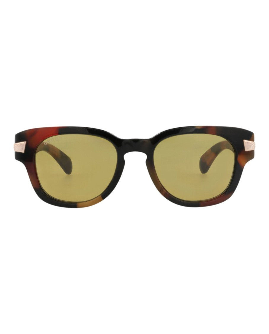 Gucci Round-Frame Recycled Acetate Sunglasses