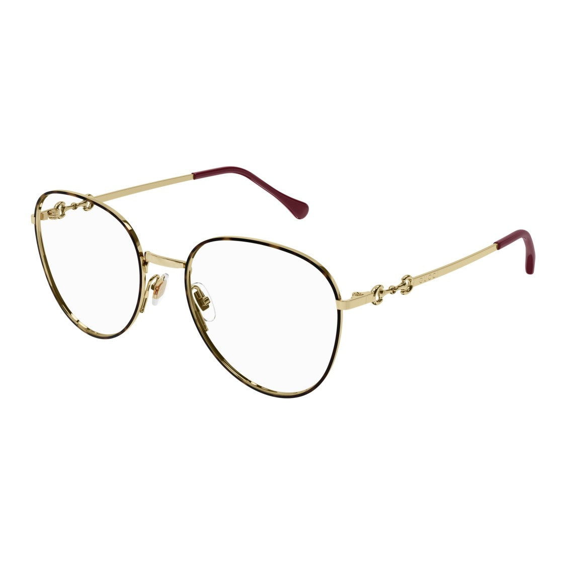 Gucci Gg0880o Gold-Toned Tortoiseshell Patterned Eyeglasses
