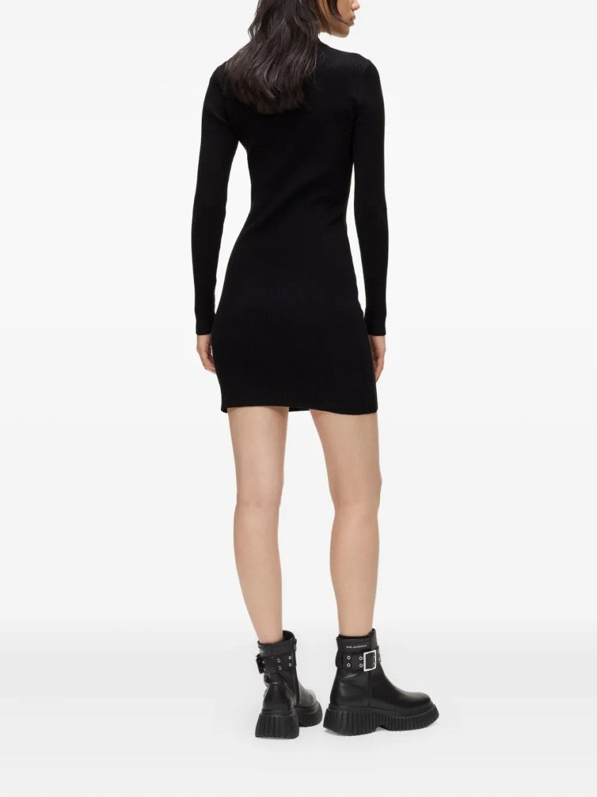 Karl Lagerfeld Sleek Minimalist Refined Finish Dress