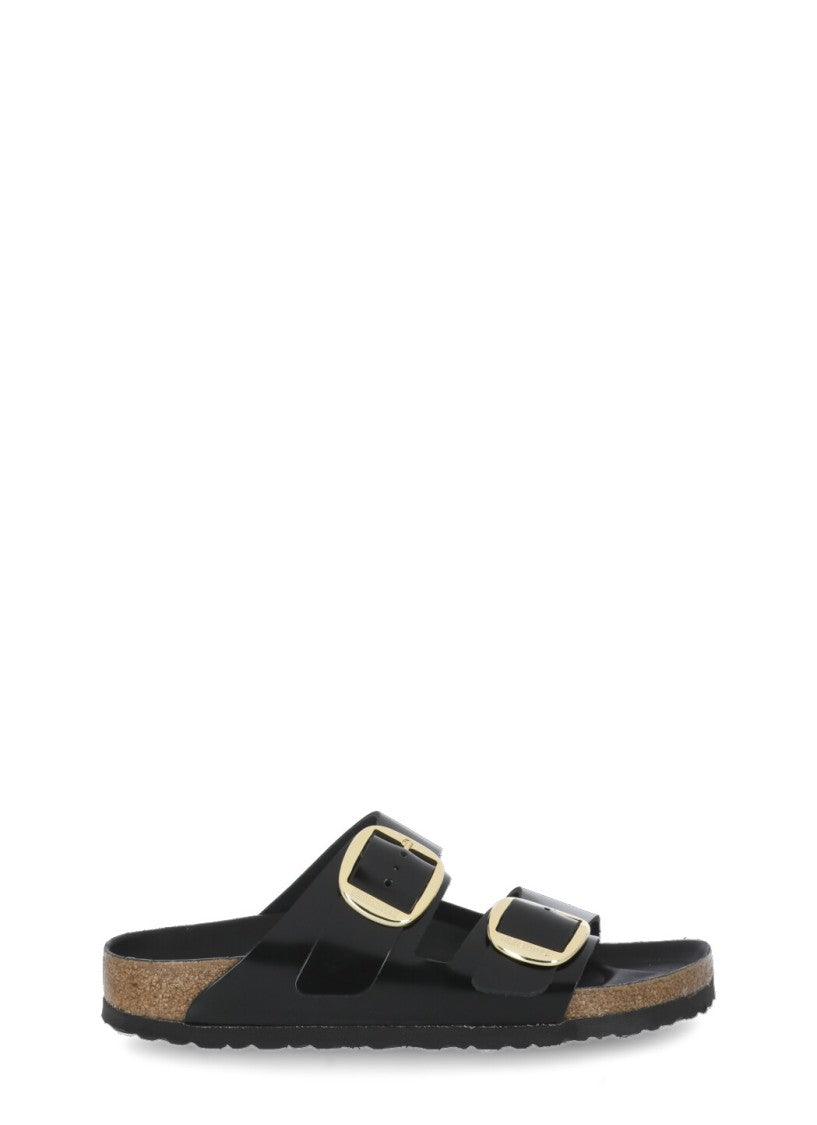 Birkenstock Black Arizona Big Buckle Slides
