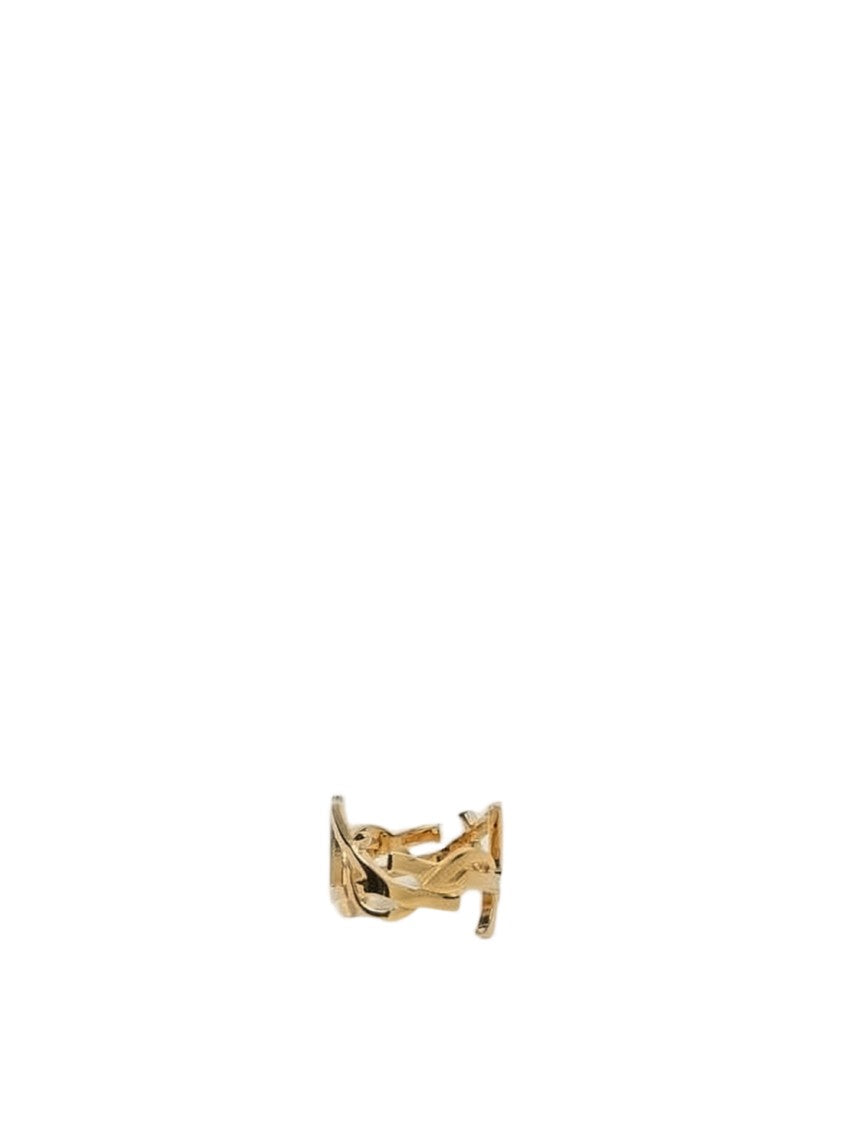 Saint Laurent Gold-Tone Ring With Openwork Geometric Design