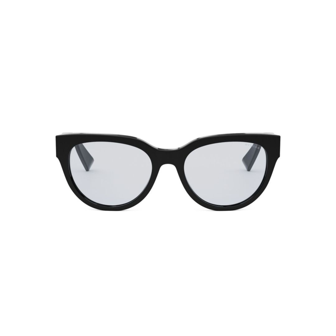 Bulgari Bv50031i Oversized Black Cat-Eye Sunglasses