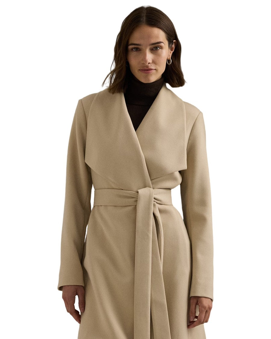 Lauren Ralph Lauren Refined Short-Lined Coat With Draped Collar