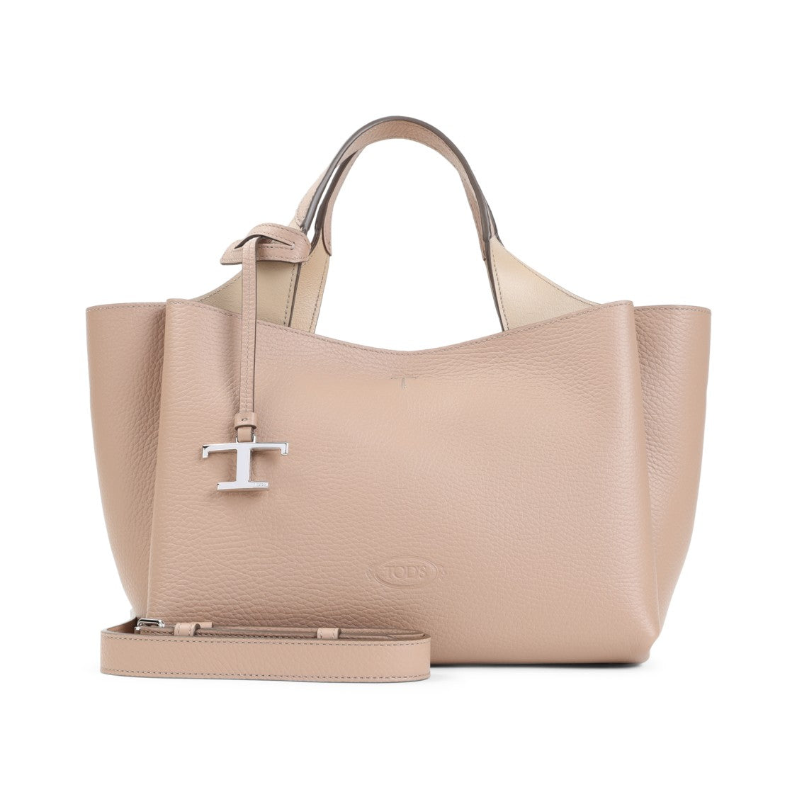 Tod's Natural Ginger Beige Leather Apa Bag
