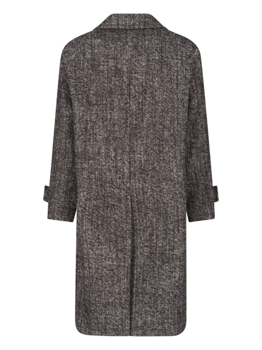 Tagliatore Brown Loyd Virgin Wool-Blend Coat