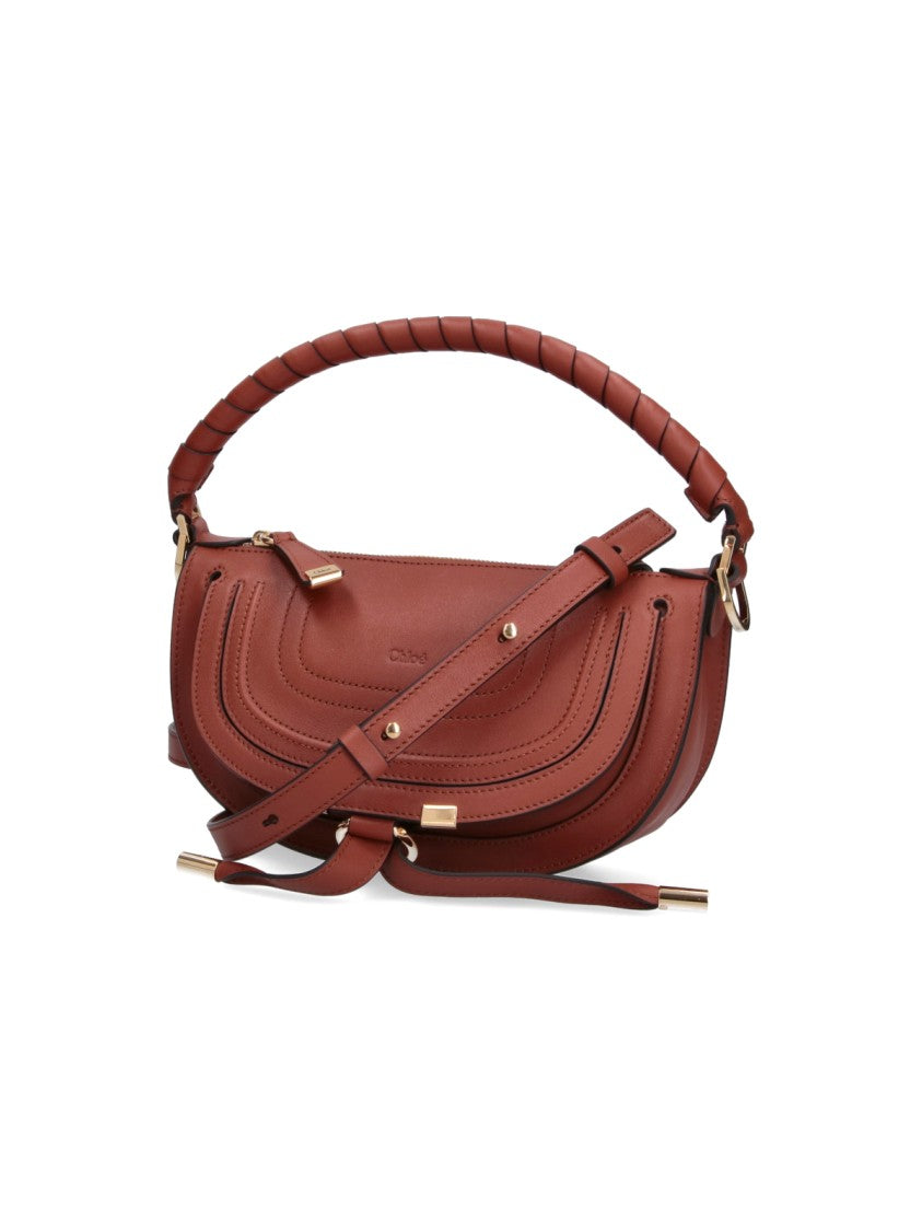 Chloé Crescent-Shaped Handbag With Curved Stitching
