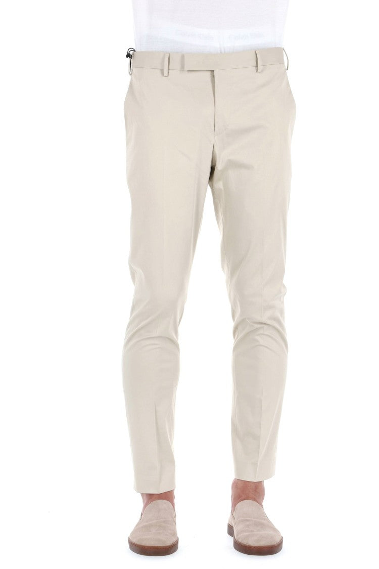 Pt Torino Dieci Model Cotton Twill Trousers