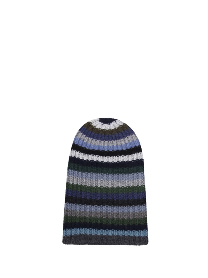 Hurray Ribbed Knit Cashmere Beanie