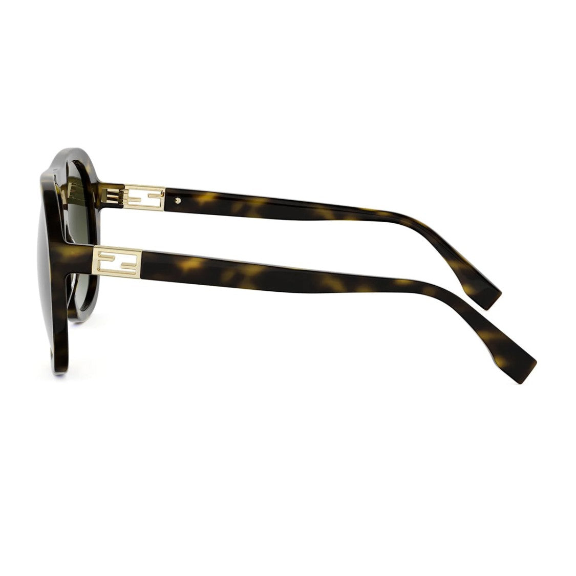 Fendi Oversized Aviator Sunglasses With Gradient Lenses And Structured Frame