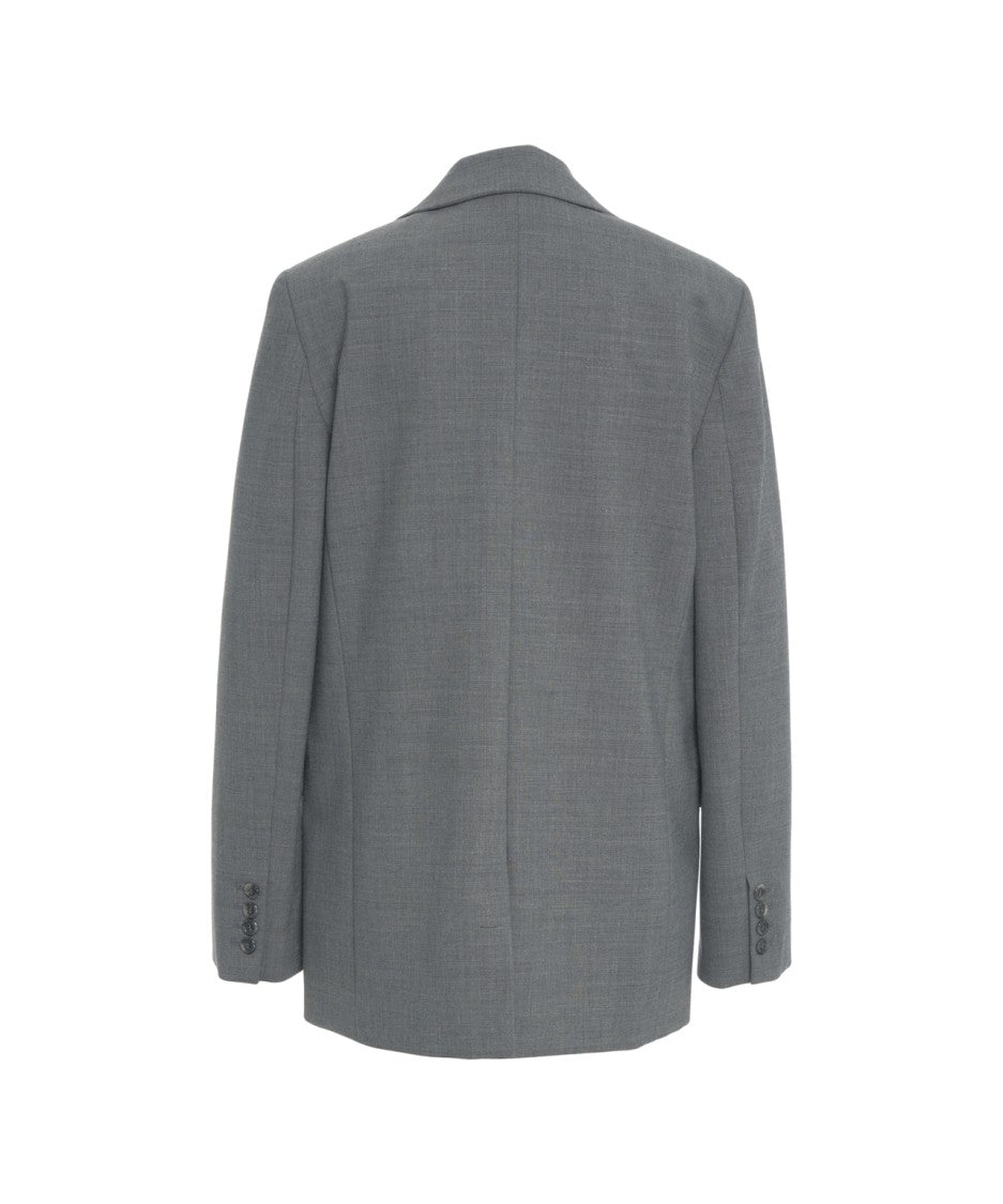Ottod'ame Single-Button Blazer With Notch Lapel