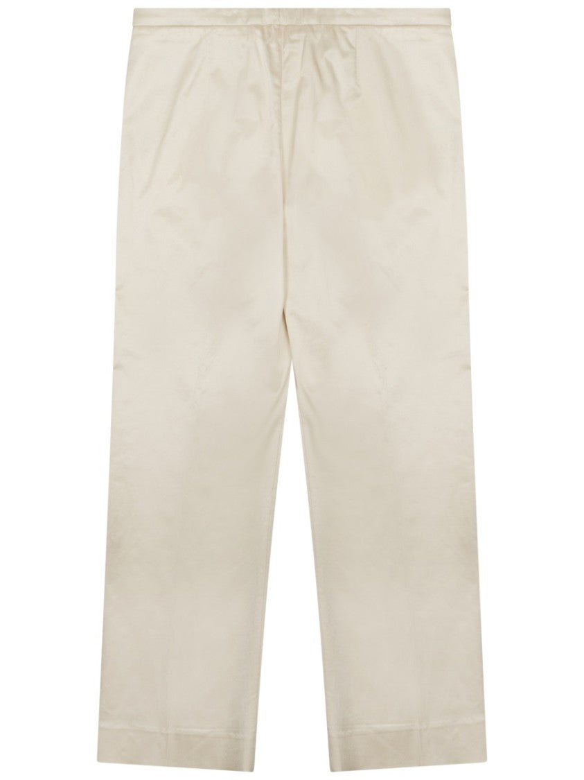Totême Cropped Straight Pants With Tailored Fit And Minimalist Design