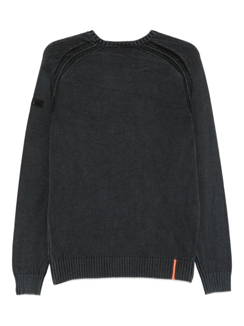 Rrd Classic Black Cotton Sweater