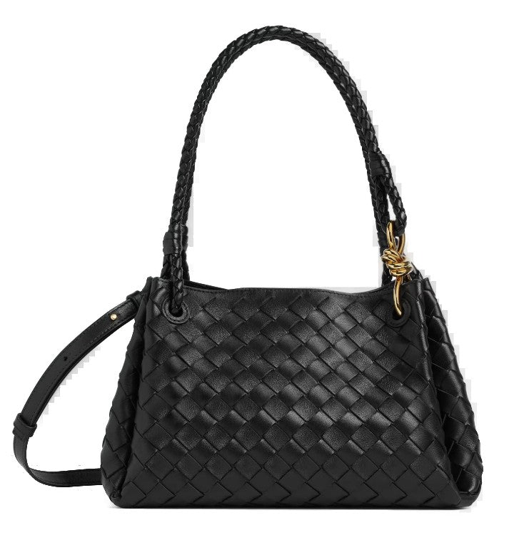 Bottega Veneta Woven Black Shoulder Bag