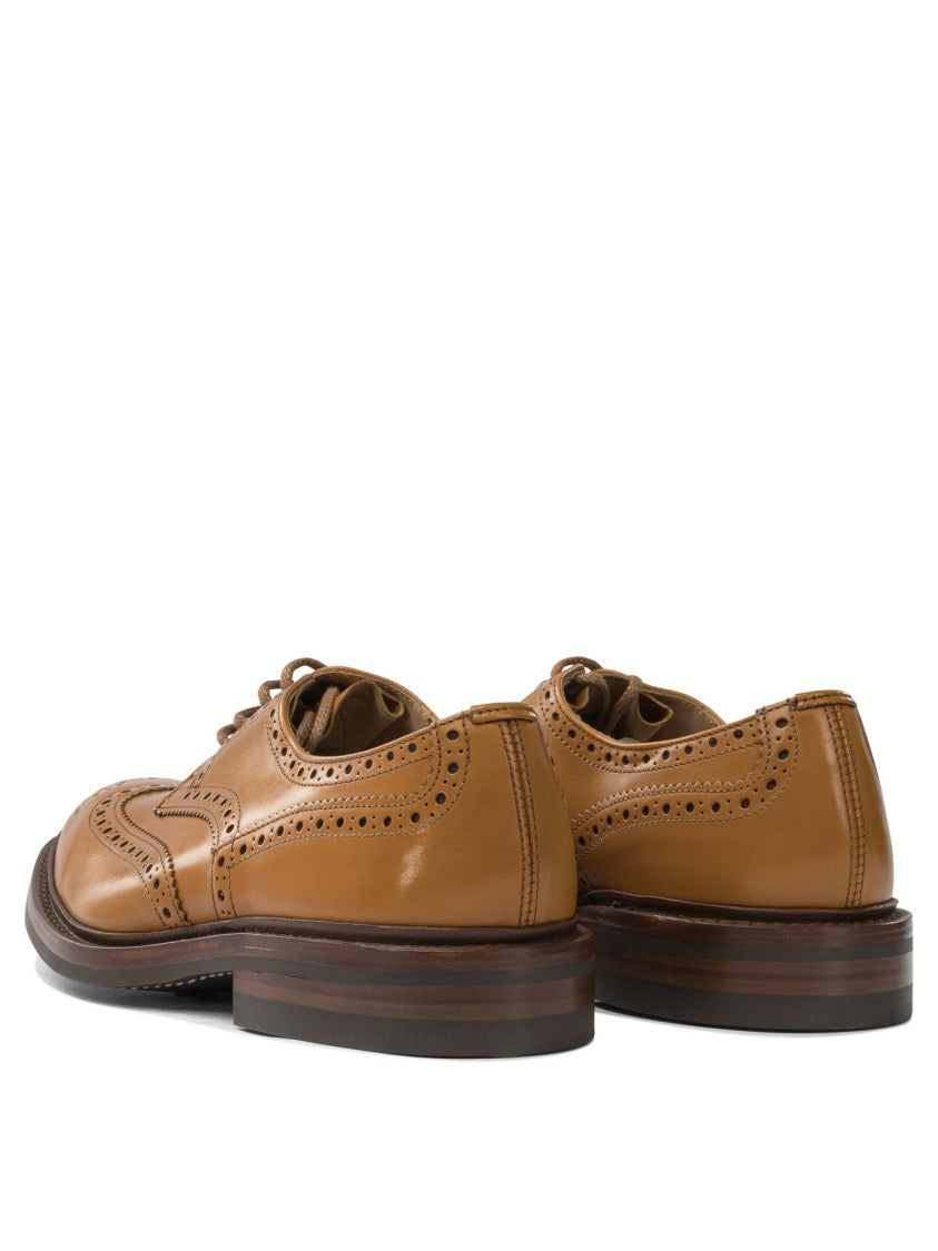 Tricker's Brown Brogue Derby Shoe