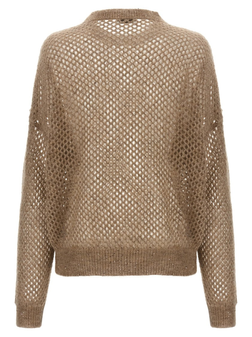 Brunello Cucinelli Rustic Dazzling Net' Sweater