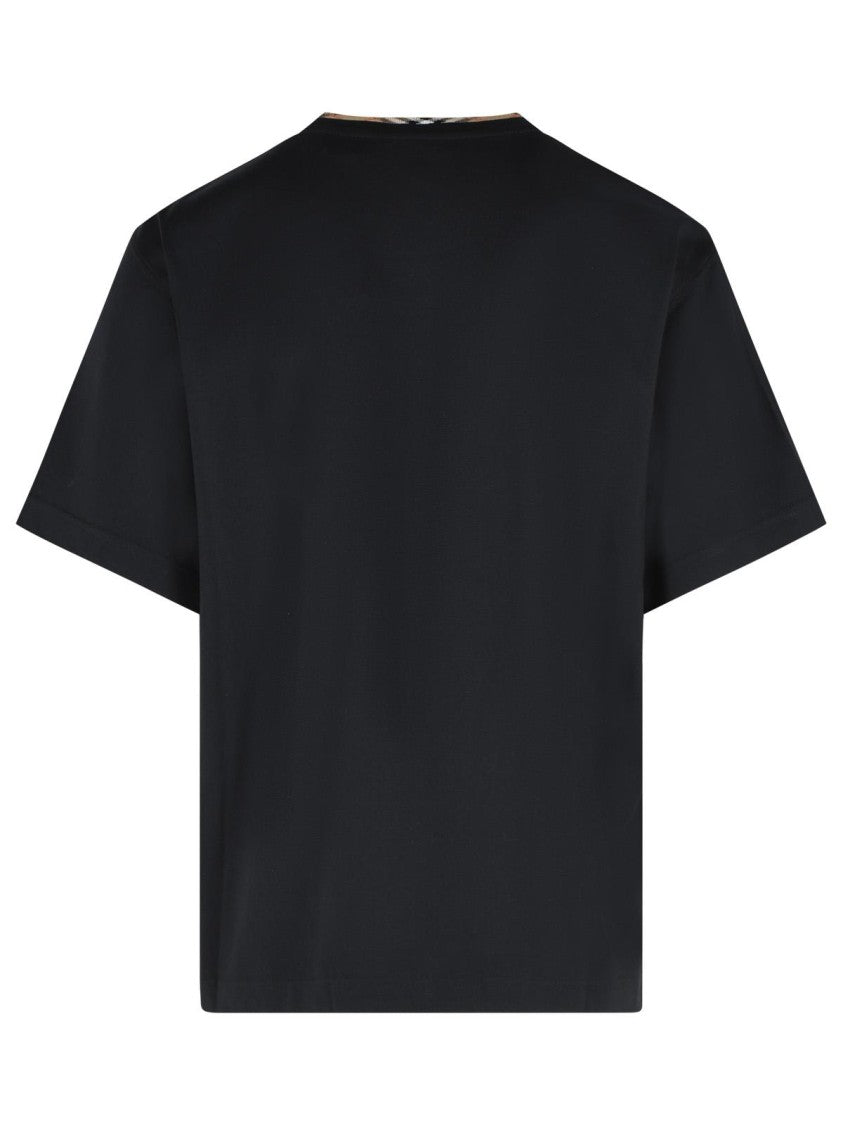 Burberry 'Ryan' Black Cotton T-Shirt