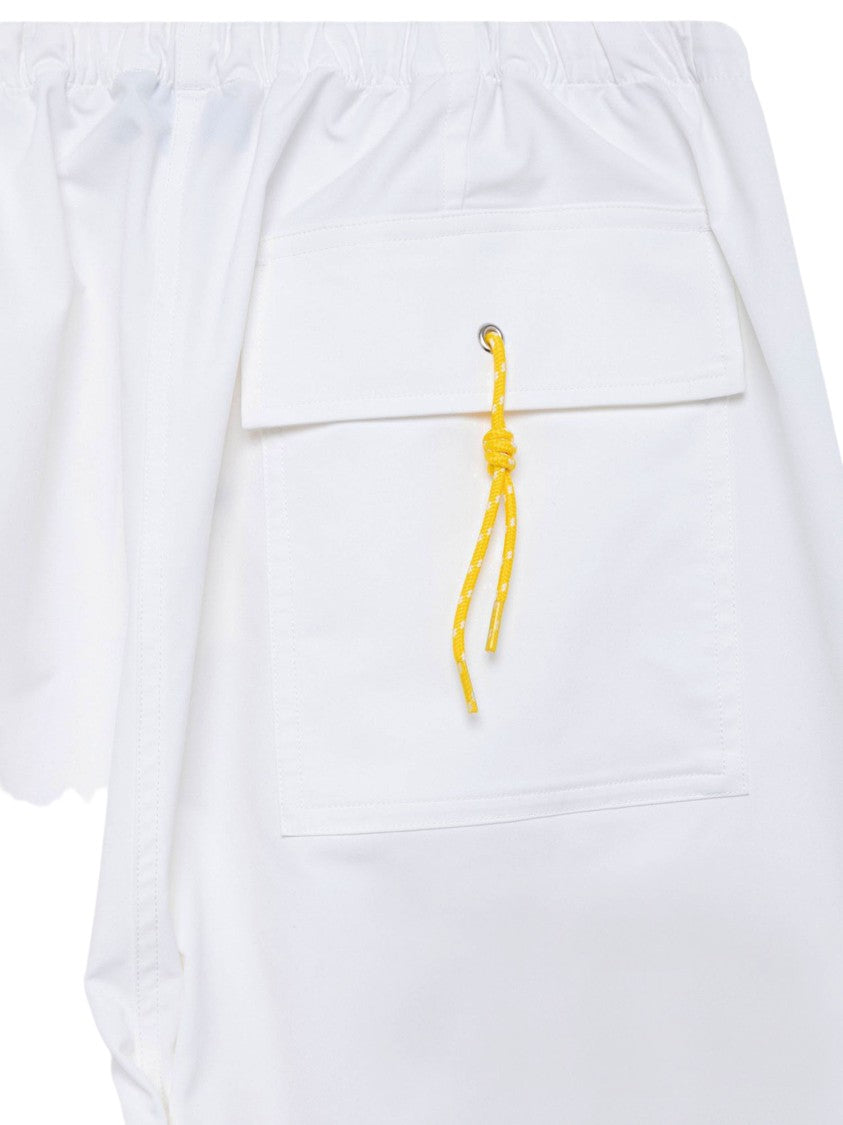 Autry White Nylon Drawstring Pants