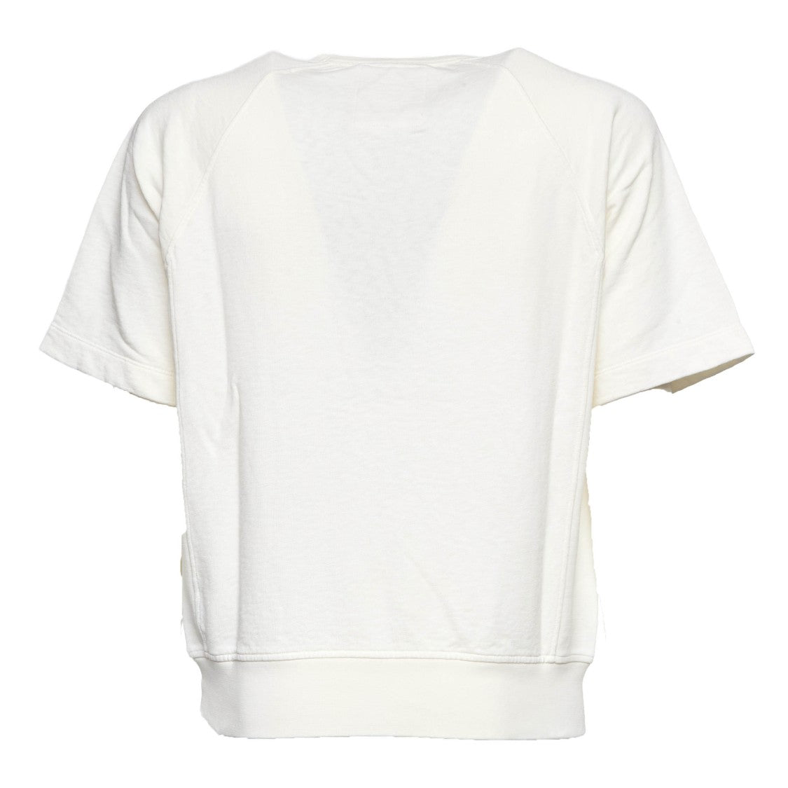 C.P. Company Malfilè Fleece Crewneck Printed Short-Sleeve Sweatshirt