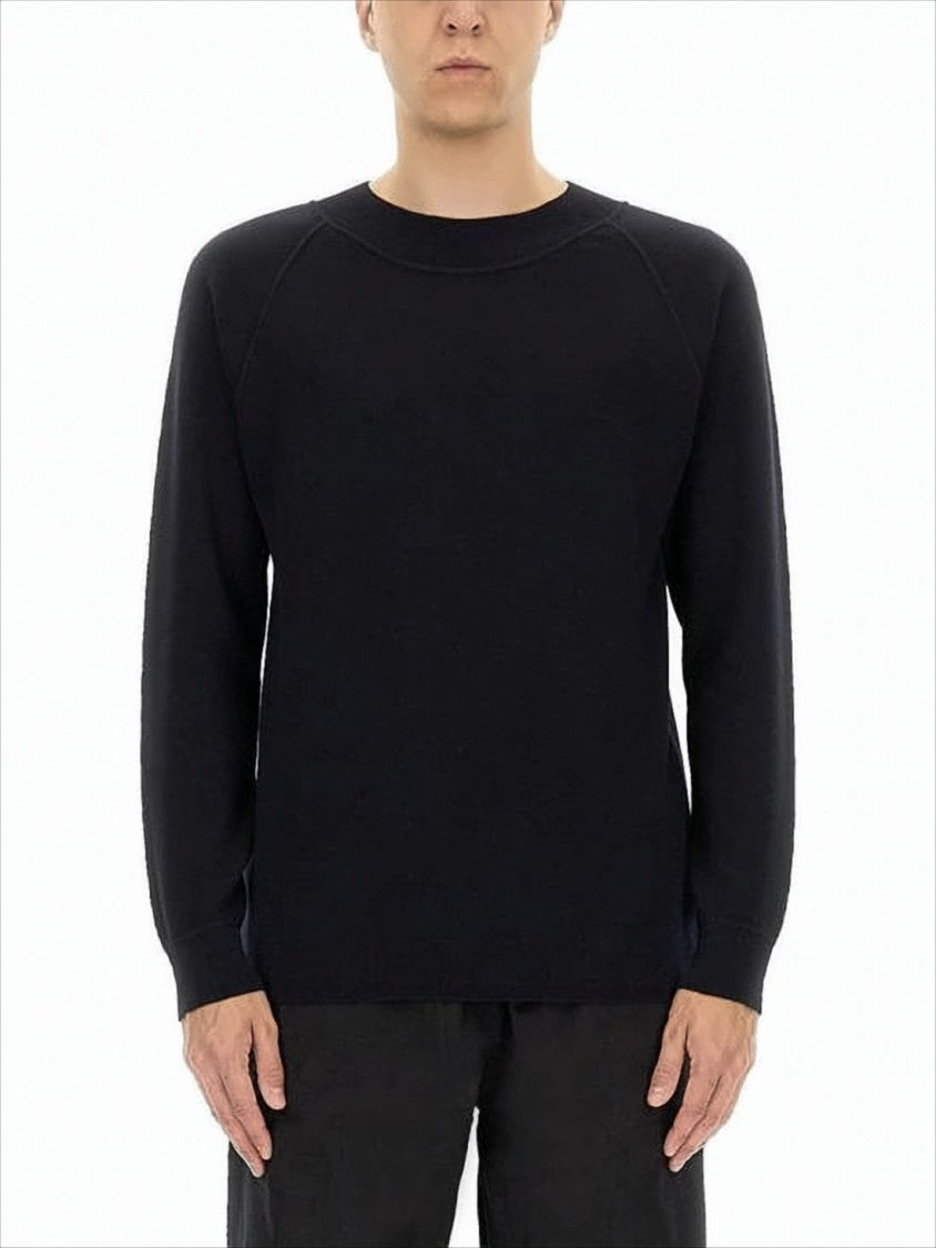 Margaret Howell Minimalist Wool Knit Sweater With Crew Neck