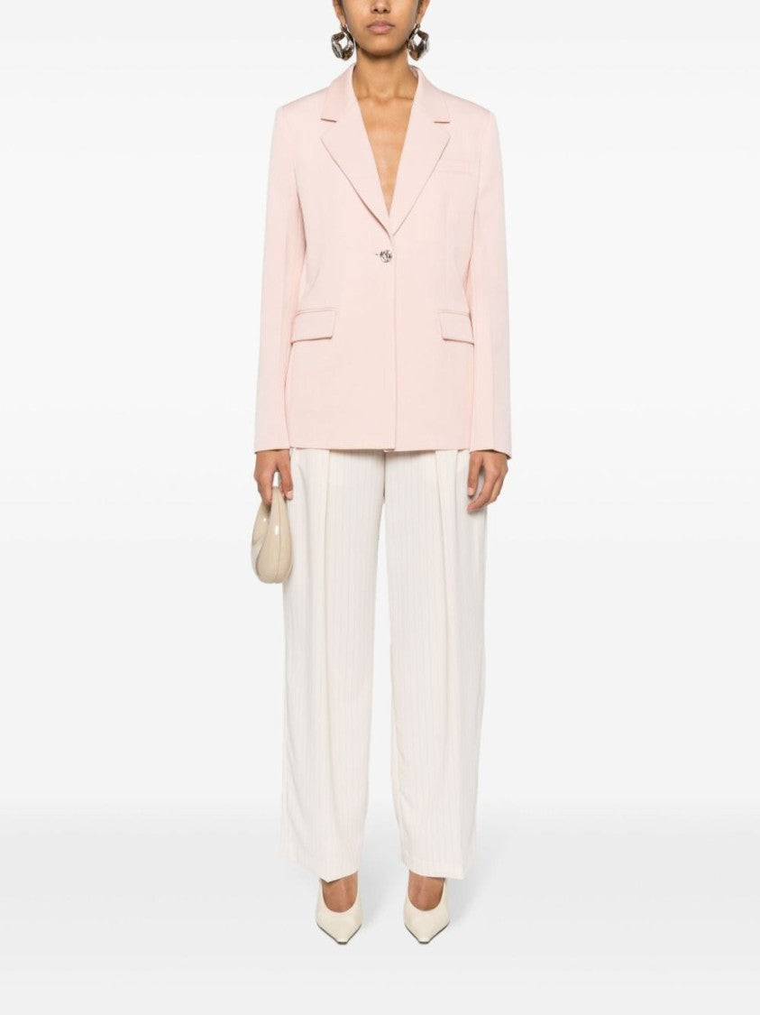 Lanvin Peach Pink Wool Interlock Jacket