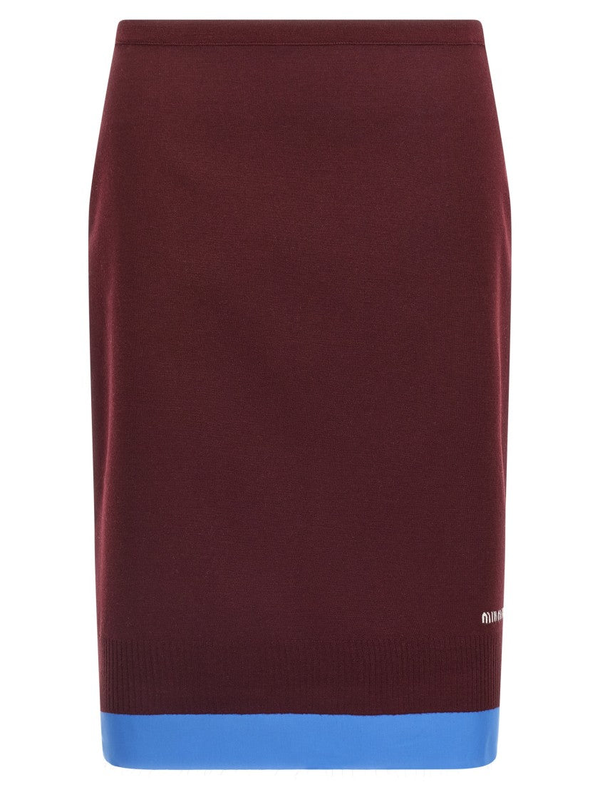 Miu Miu Double Layer Skirt