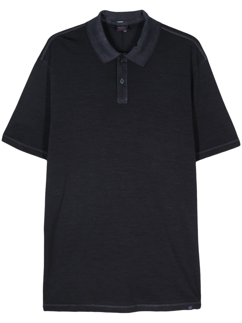 Paul & Shark Relaxed-Fit Short Sleeve Polo With Classic Collar