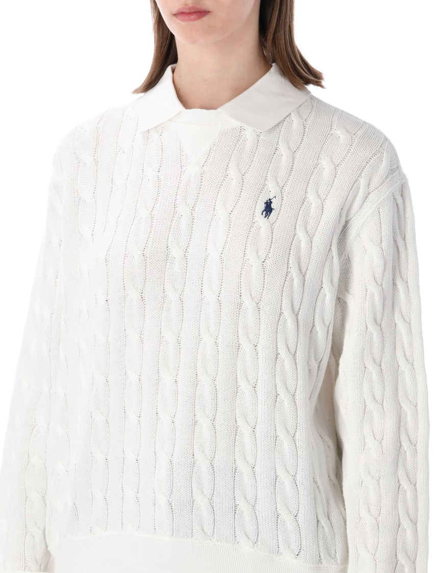 Polo Ralph Lauren Crew Neck Knit Polo Collar Sweater