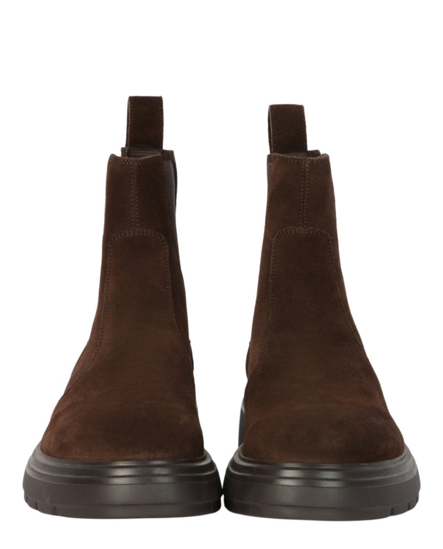 Ferragamo Doran Suede Chelsea Boots
