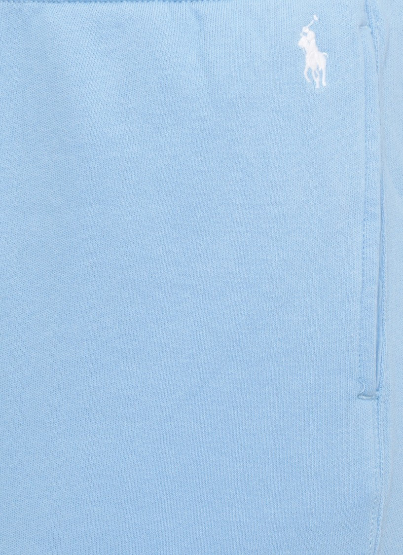 Polo Ralph Lauren Light Blue Pony Cotton Straight-Leg Pants