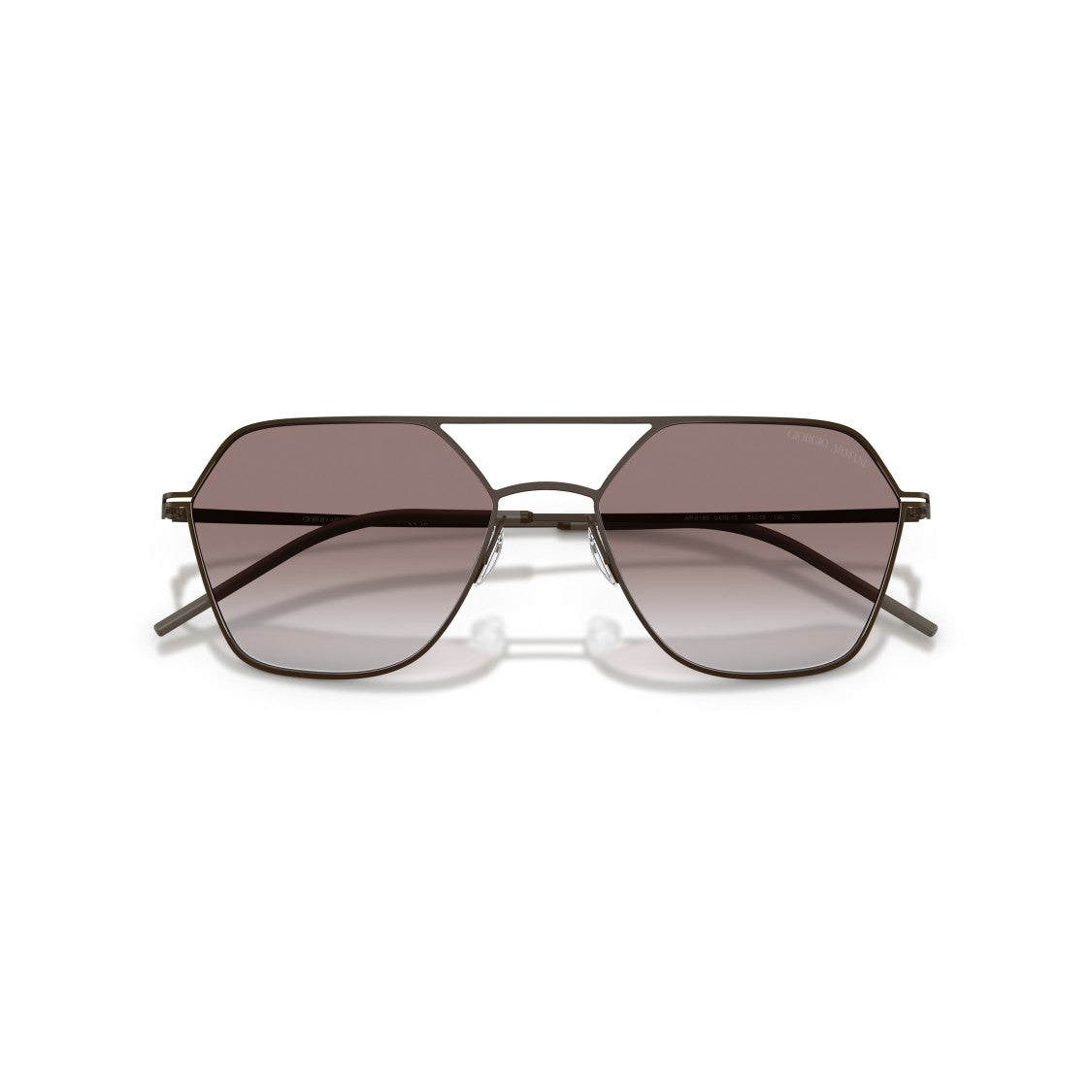 Giorgio Armani 0Ar6185 Geometric Frame Sunglasses With Double Bridge Design