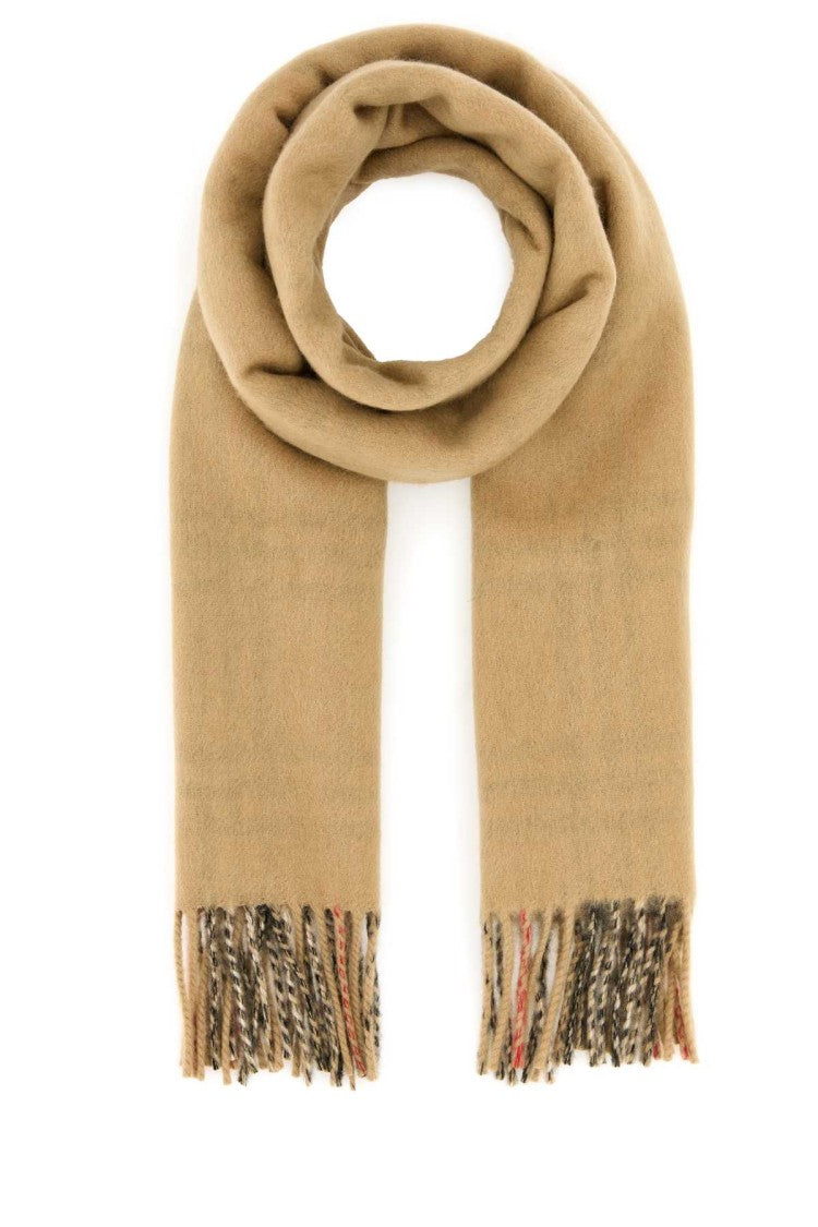 Burberry Beige Cashmere Reversible Scarf