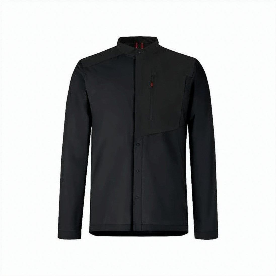 Montura Black Jacket With Asymmetrical Pocket And High Collar