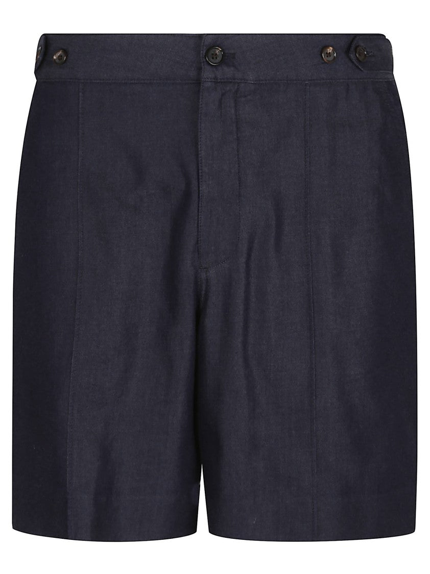 Alexander Mcqueen Indigo Lightweight Denim Shorts