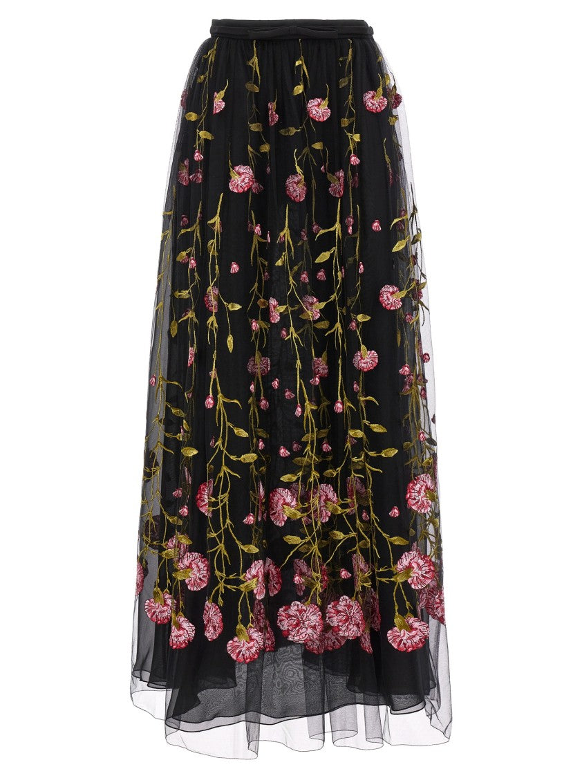 Giambattista Valli Floral Embroidery Skirt