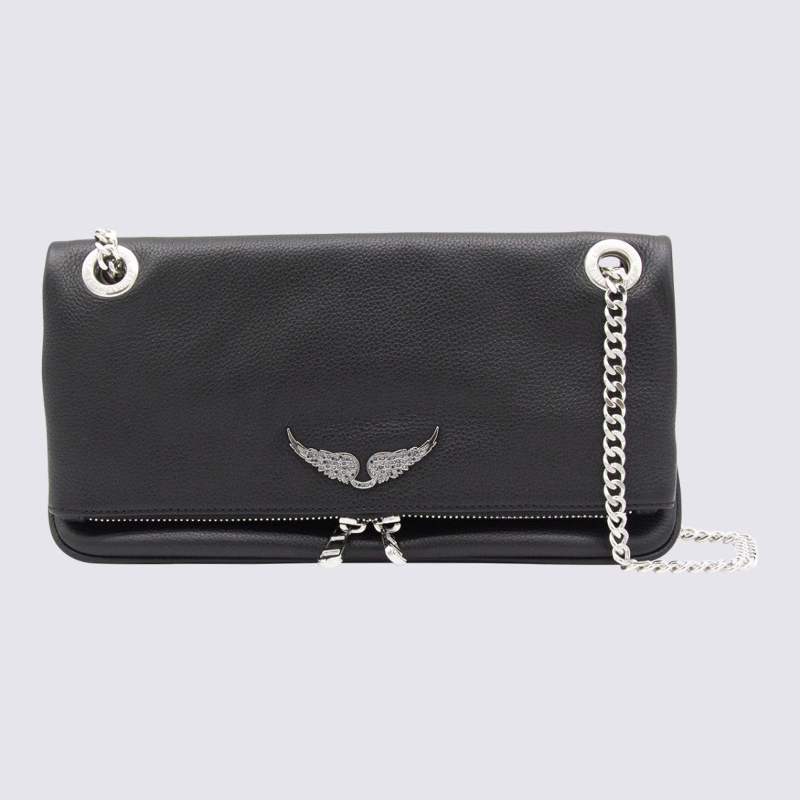 Zadig & Voltaire Black Leather Rock Ii Shoulder Bag